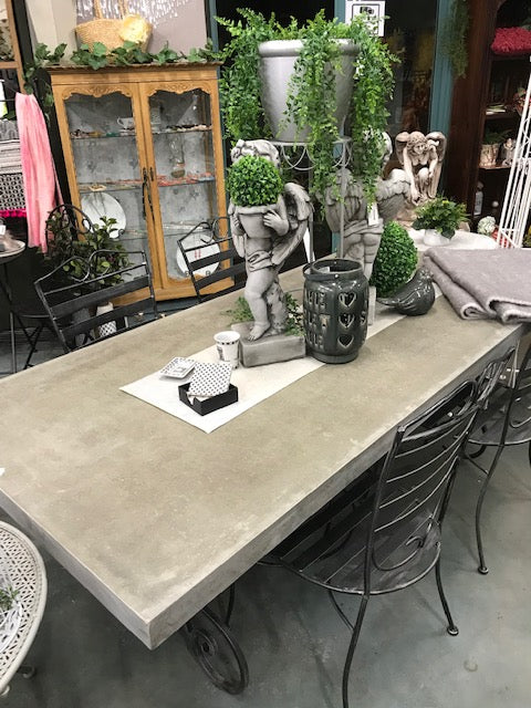 7 pce GRC Portland Grey Table Setting 210cm